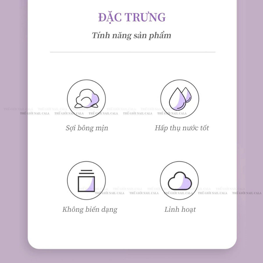 Giấy lau sơn gel móng tay - Mịn - Thấm hút tốt- giấy lau gel cứng - giấy lau gel không lông