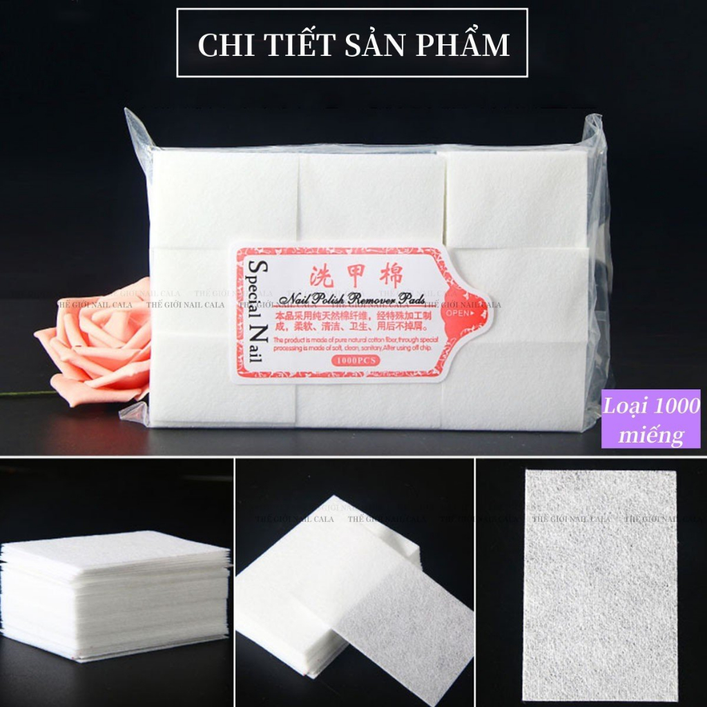 Giấy lau sơn gel móng tay - Mịn - Thấm hút tốt- giấy lau gel cứng - giấy lau gel không lông