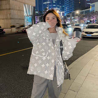 Áo phao nam nữ unisex có bigsize màu đen trắng hàng quảng châu 2 lớp chất liệu vải bóng