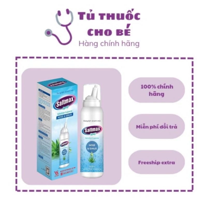 Xịt Mũi Saltmax an toàn với phụ nữ có thai 100ml