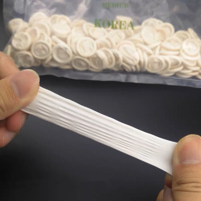 Set 300 bao ngón tay cao su làm nail và phun xăm thẩm mỹ chuyên dụng