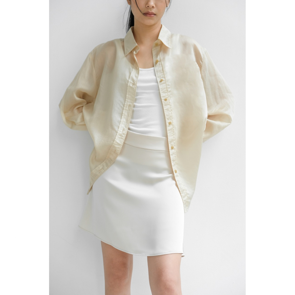 Áo sơ mi vải see through - ASPIRIN SUN SEE SHIRT