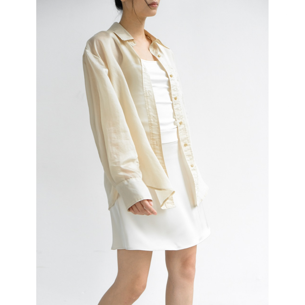 Áo sơ mi vải see through - ASPIRIN SUN SEE SHIRT