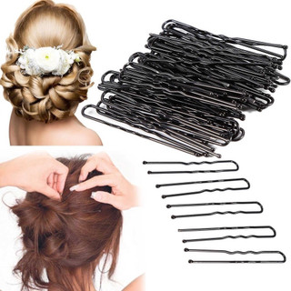 Set 30 kẹp chữ U, lưới búi tóc tiếp viên, dụng cụ búi tóc
