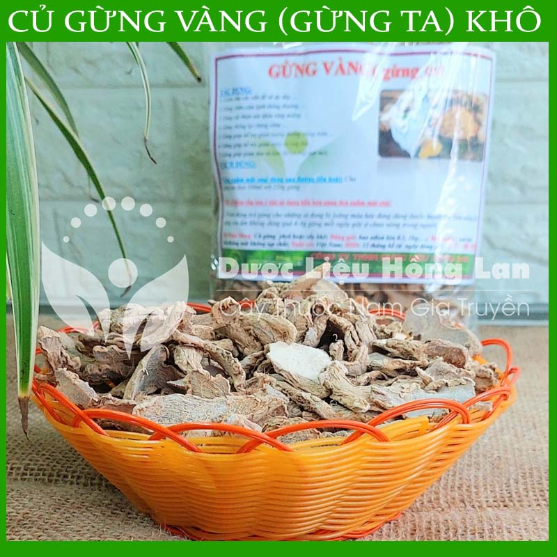 ✅ Củ Gừng Vàng  khô sắt lát nguyên chất 100%