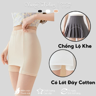 Quần Đùi Mặc Trong Váy Chống Lộ, Quần Lót Bảo Hộ Chất Liệu Thun Lạnh Cao Cấp Co Giãn THoải Mái YUNA