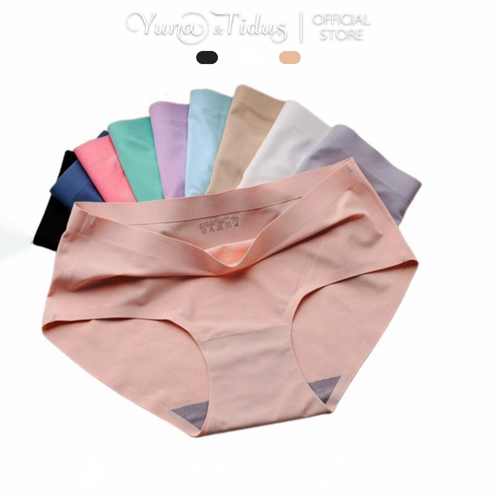 Sét 4 Quần Lót Nữ Hàng Xuất Thun Lạnh Đúc Su Không Đường May Siêu Mỏng Mát Co Giãn YUNA