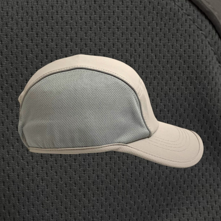 Mũ lưỡi trai Pu.ma màu xám - Nón kết 5panel vải dù phối nỉ cao cấp PM-001.