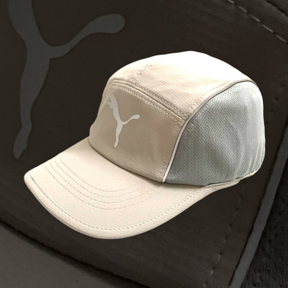 Mũ lưỡi trai Pu.ma màu xám - Nón kết 5panel vải dù phối nỉ cao cấp PM-001.