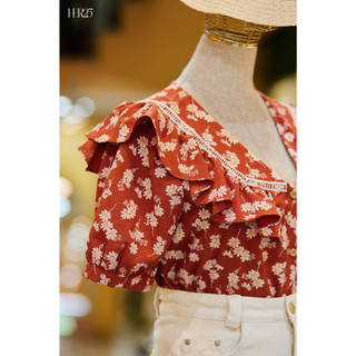 Áo croptop hoa nhí đỏ MHTL