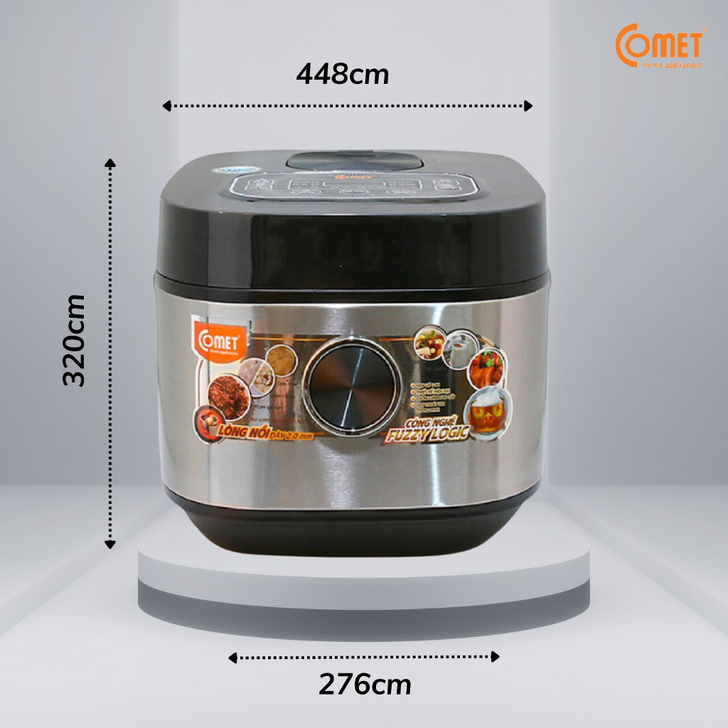 [Mã ELCM81 giảm 8% đơn 800K] Nồi cơm điện tử 1,8L COMET - CM8088