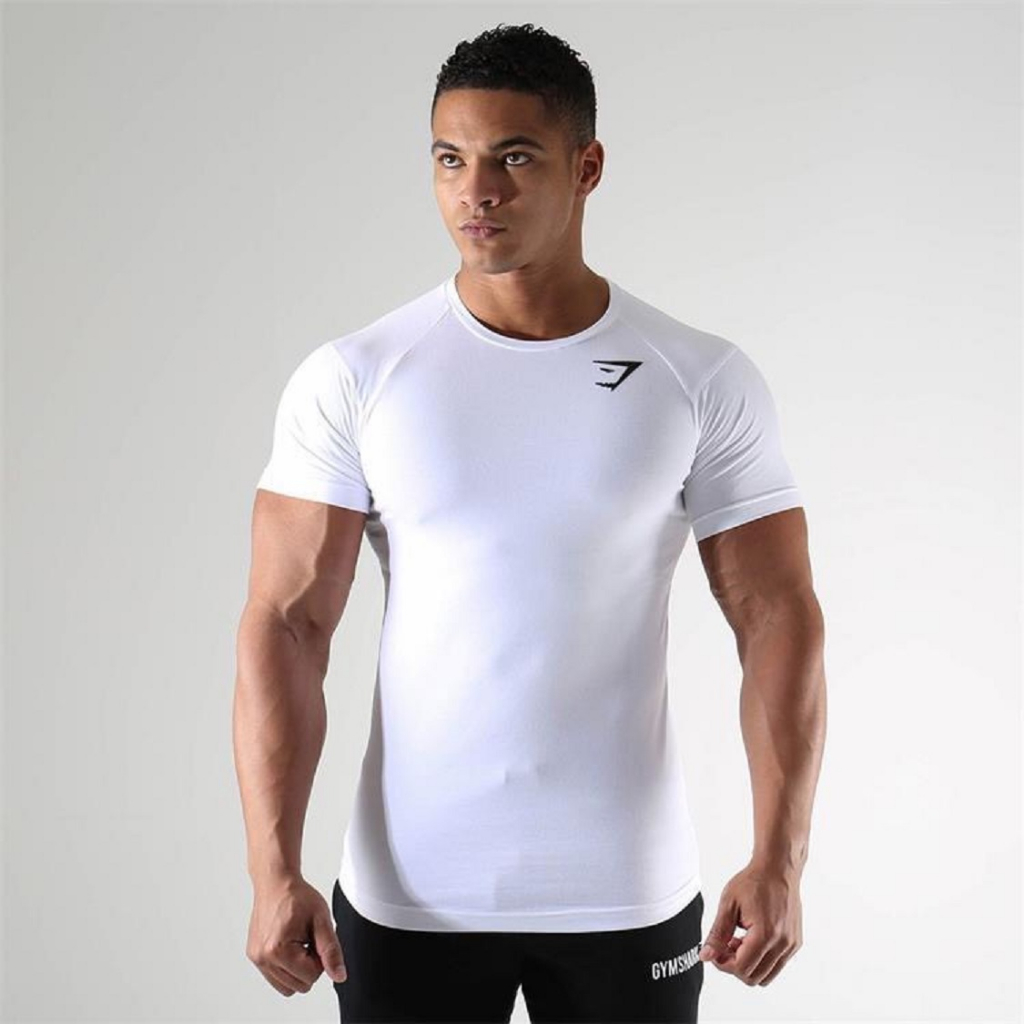 Áo thể thao tập gym nam cá mập GS chất vải cotton form body
