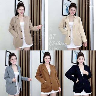  Áo Vest Blazer Nữ 2 Lớp Dáng Dài Thời Trang Hàn Quốc Sang Chảnh BigSize 40kg-70kg 
