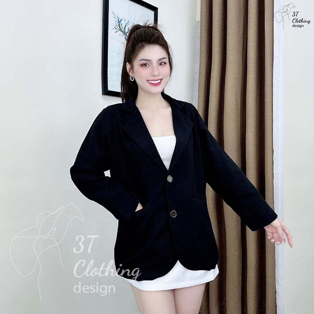Áo Vest Blazer Nữ 2 Lớp Dáng Dài Thời Trang Hàn Quốc Sang Chảnh BigSize 40kg-70kg | BigBuy360 - bigbuy360.vn