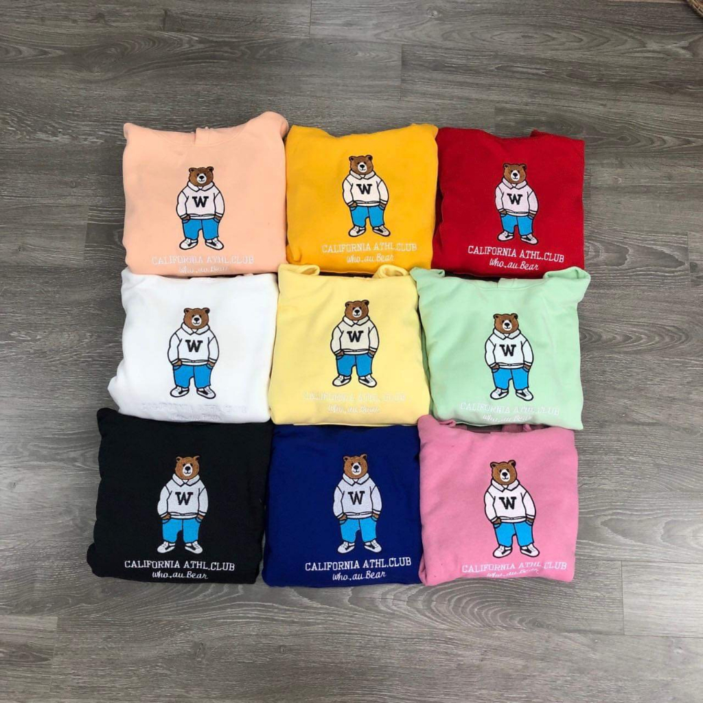 Áo hoodie nam nữ áo nỉ tay dài bông whoau form rộng giữ ấm bảo châu shop vnxk