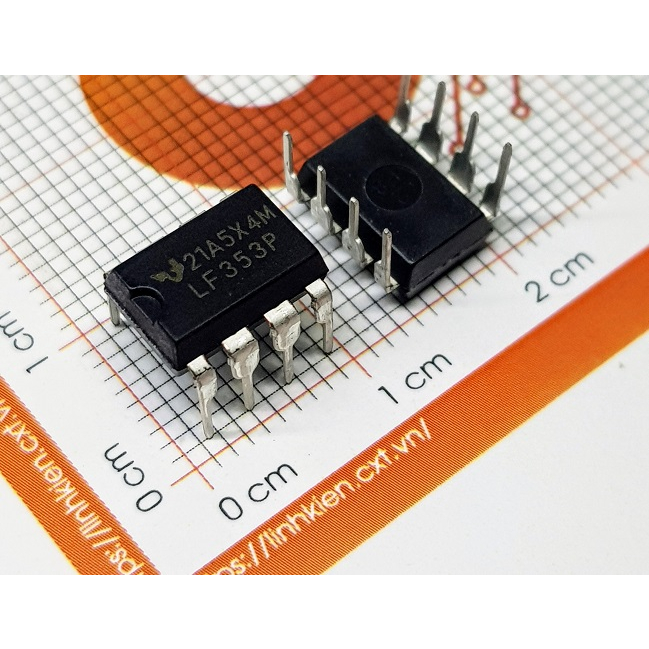 LF353P IC OPAMP JFET 2 CIRCUIT 8DIP