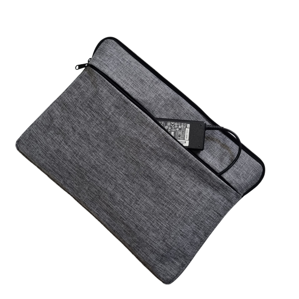 Túi chống sốc laptop TROY TCS01 chất liệu vải bố chống thấm có ngăn đựng sạc, chuột
