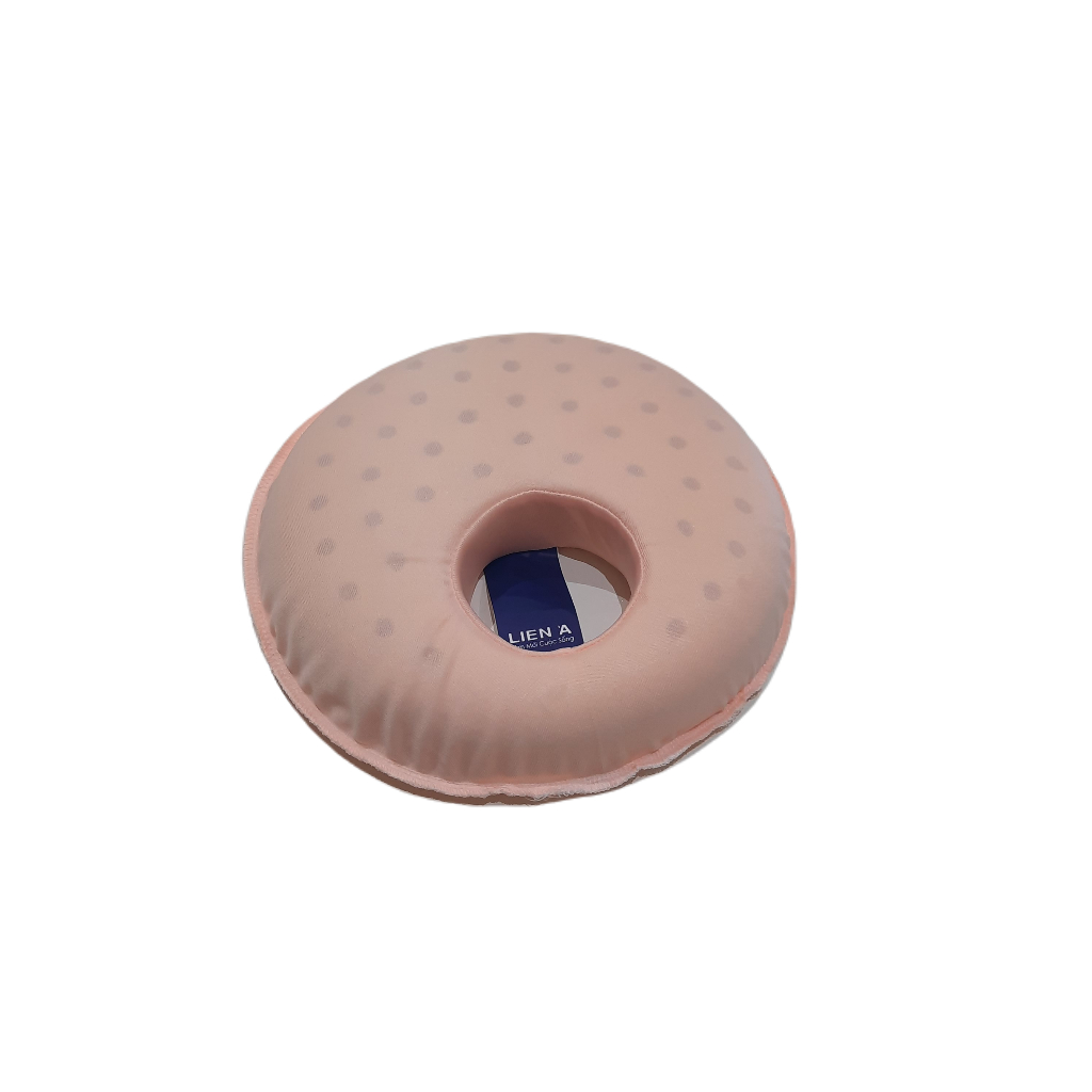 Gối sơ sinh Round Liên Á 100% cao su thiên nhiên an toàn lành tính cho bé