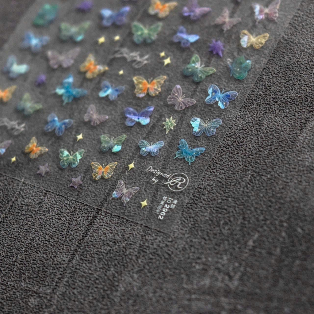 Sticker dán móng tay lụa in 3D sắc nét loại đẹp