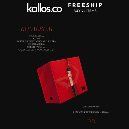 Bộ Jisoo First Single Album Me Flower, YG Tag, KiT ALBUM Kpop - Kallos Vietnam