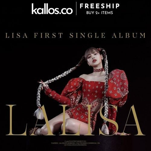 Bộ Album Lisa First Single Album Lalisa YG Selection Edition, Kit Album, VINYL LP Limited Edition Kpop - Kallos Vietnam