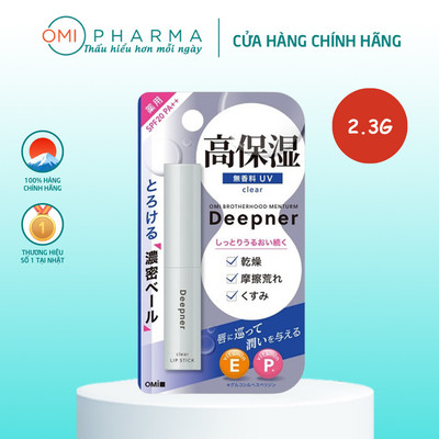 Son Dưỡng Môi Chống Nắng Omi Menturm Deepener Không Mùi Nhật Bản (2.3g/thỏi)