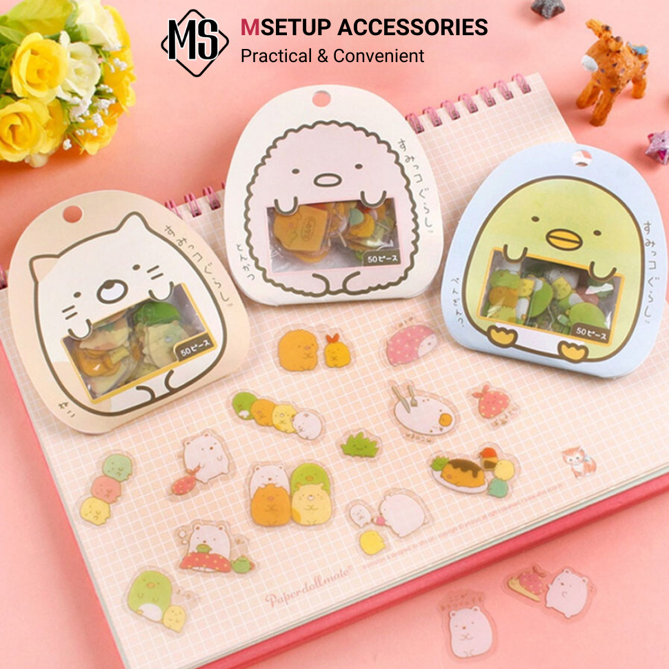 Combo 50 Sticker DIY Cute ( Album/ Nhật ký/ Sổ Lưu Niệm DIY...)