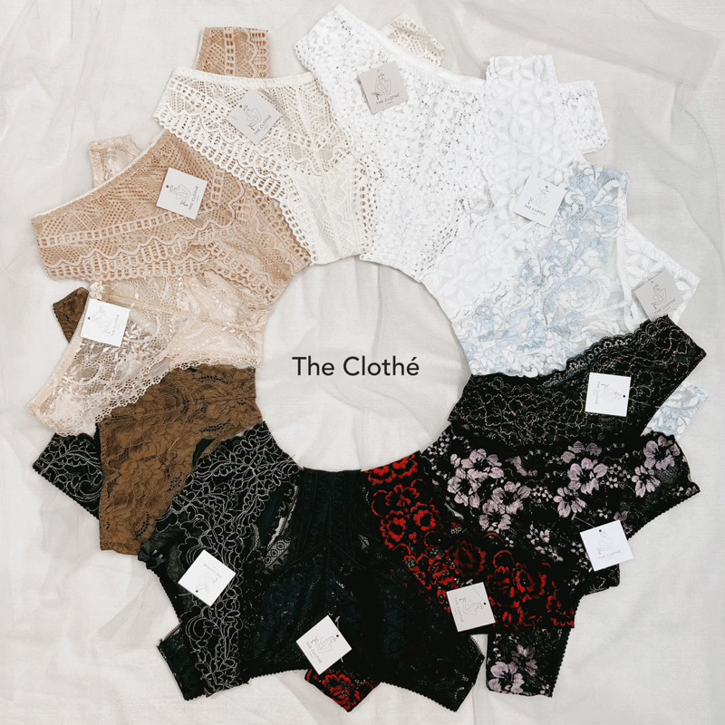 Quần Lót Ren Thiết Kế The Clothé- Note Dặn Kiểu/Màu