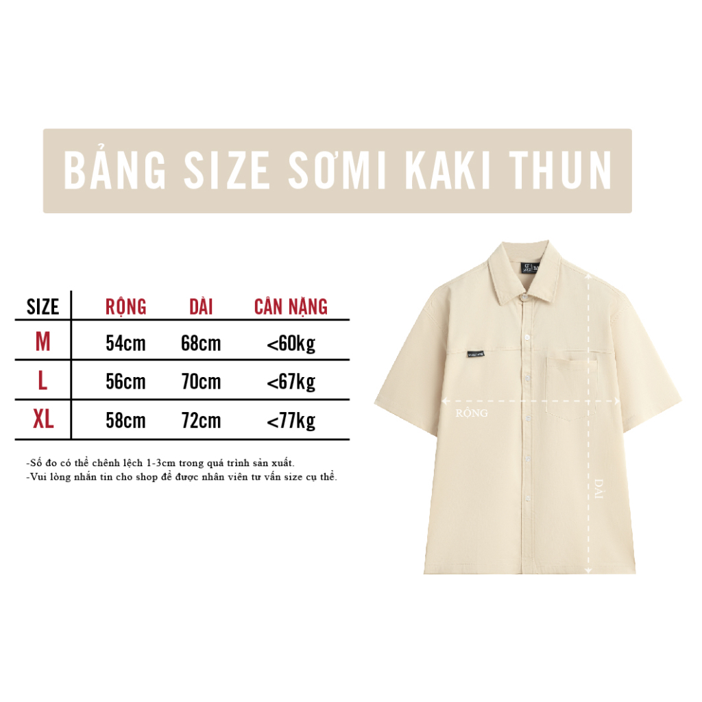 Áo Sơ Mi Tay Ngắn CAO CẤP Chất Kaki Cotton CO GIÃN TỐT Thiết Kế Đơn Giản U.TEESTUDIO