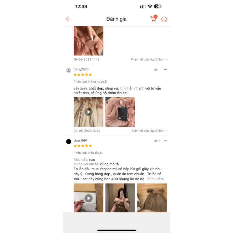 Set Voan Dập Ly Trễ Vai KAB