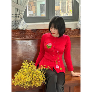 ÁO BÀ BA THÊU HOA SEN