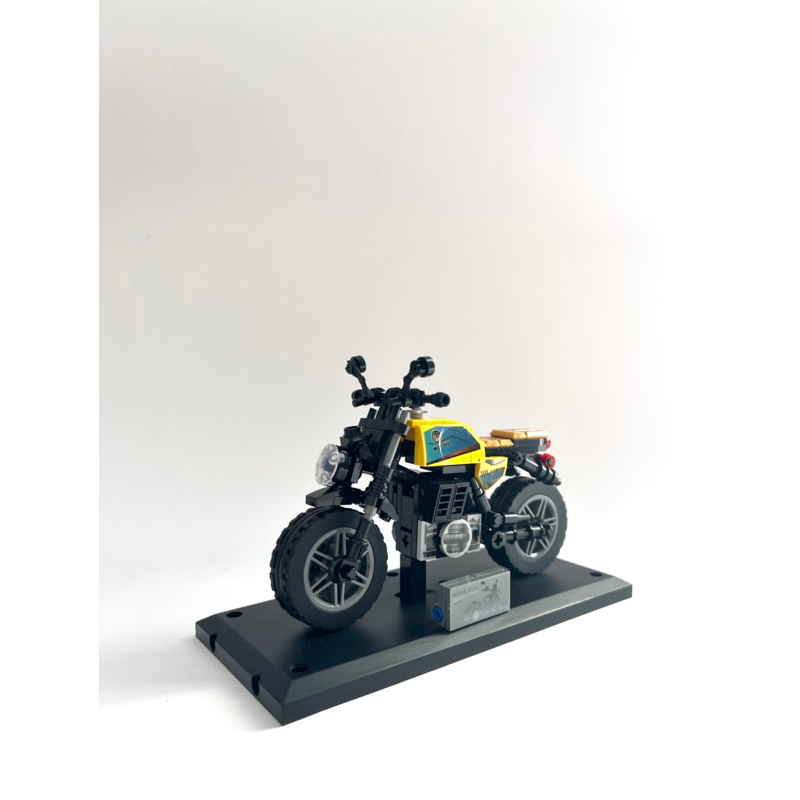 Đồ chơi mô hình lắp ráp xe máy, siêu xe Moto Guzi V08, bộ đồ chơi lắp ráp lego xe máy dành cho bé