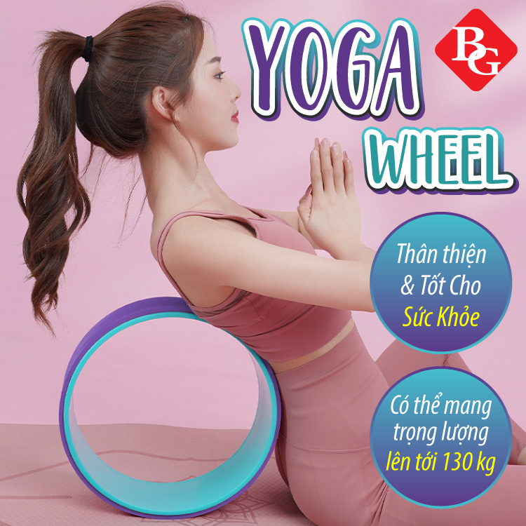 BG-Vòng Tập Yoga, Vòng Yoga Pilates Nhựa ABS Tập Lưng Cao Cấp Chính Hãng Yoga Wheel