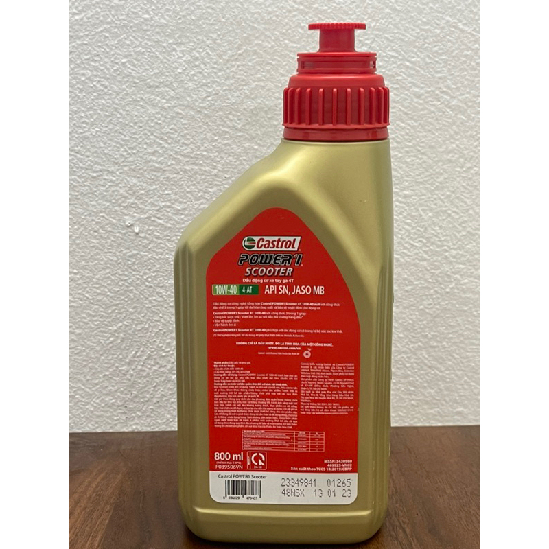 Dầu nhớt dành cho xe tay ga Castrol Power-1 10w-40 0.8l