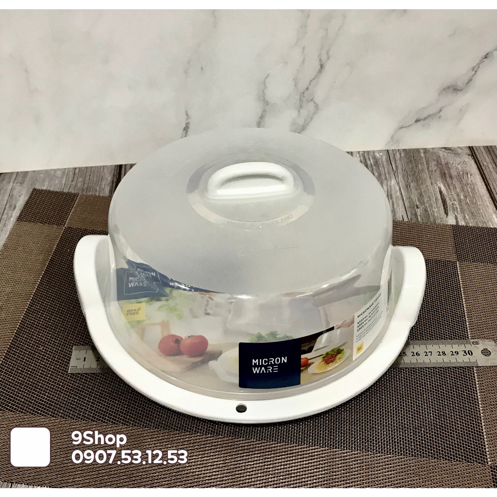 Microwave Cover - Full Bộ Nắp + Khay Chụp Chuyên Dùng Cho Lò Vi Sóng Hãng Made In Thailand