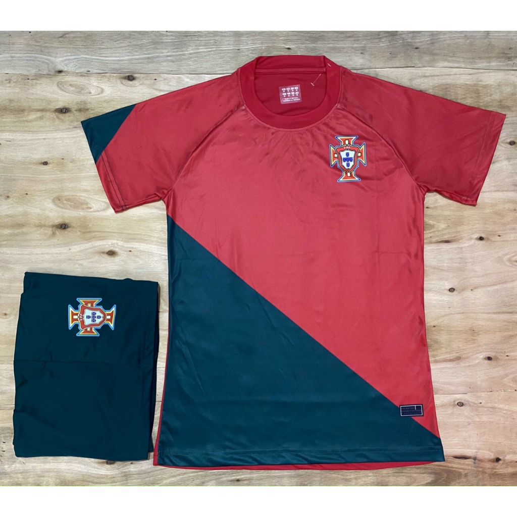 Bô quần áo bóng đá thun thái cao cấp đội tuyển Bồ Đào Nha đỏ