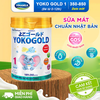 Sữa bột Yoko Gold 1 - Sữa mát Vinamilk dưỡng chất tốt từ Nhật Bản, Vị Nhạt thanh mát, Tiêu hóa khỏe.