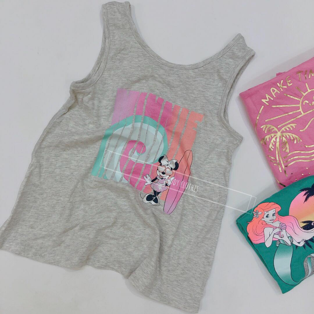 Áo thun 3 lỗ sát nách mùa hè chất cotton cho bé gái/Áo 3 lỗ mùa hè cho bé gái hàng xuất dư xịn