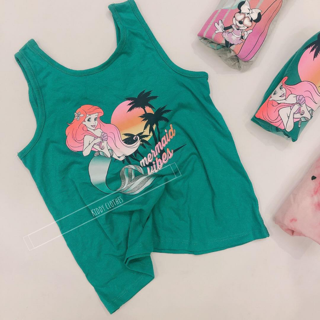 Áo thun 3 lỗ sát nách mùa hè chất cotton cho bé gái/Áo 3 lỗ mùa hè cho bé gái hàng xuất dư xịn