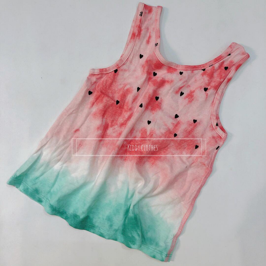 Áo thun 3 lỗ sát nách mùa hè chất cotton cho bé gái/Áo 3 lỗ mùa hè cho bé gái hàng xuất dư xịn