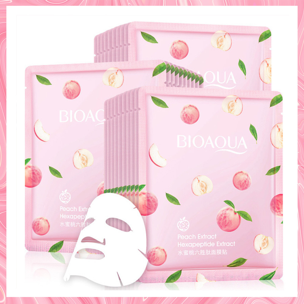 Mặt nạ quả đào Bioaqua cấp ẩm, dưỡng trắng da CHARM BEAUTY
