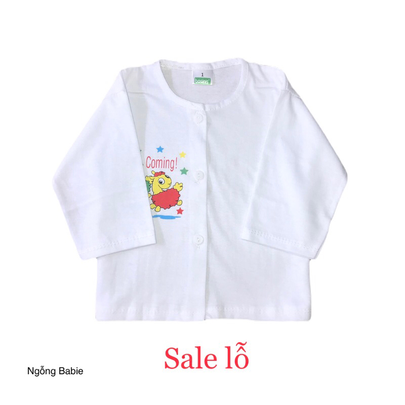 ÁO SƠ SINH MÀU TRẮNG NGẮN TAY VÀ DÀI TAY