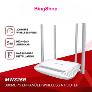 Bộ phát WiFi 4 Râu N 300Mbps Mercusys -MW325R- Hàng chính hãng phân phối bởi TP-Link Việt Nam
