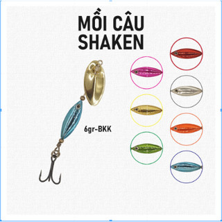 Mồi câu shaken 6g - câu cá lóc / spinner spiner mini