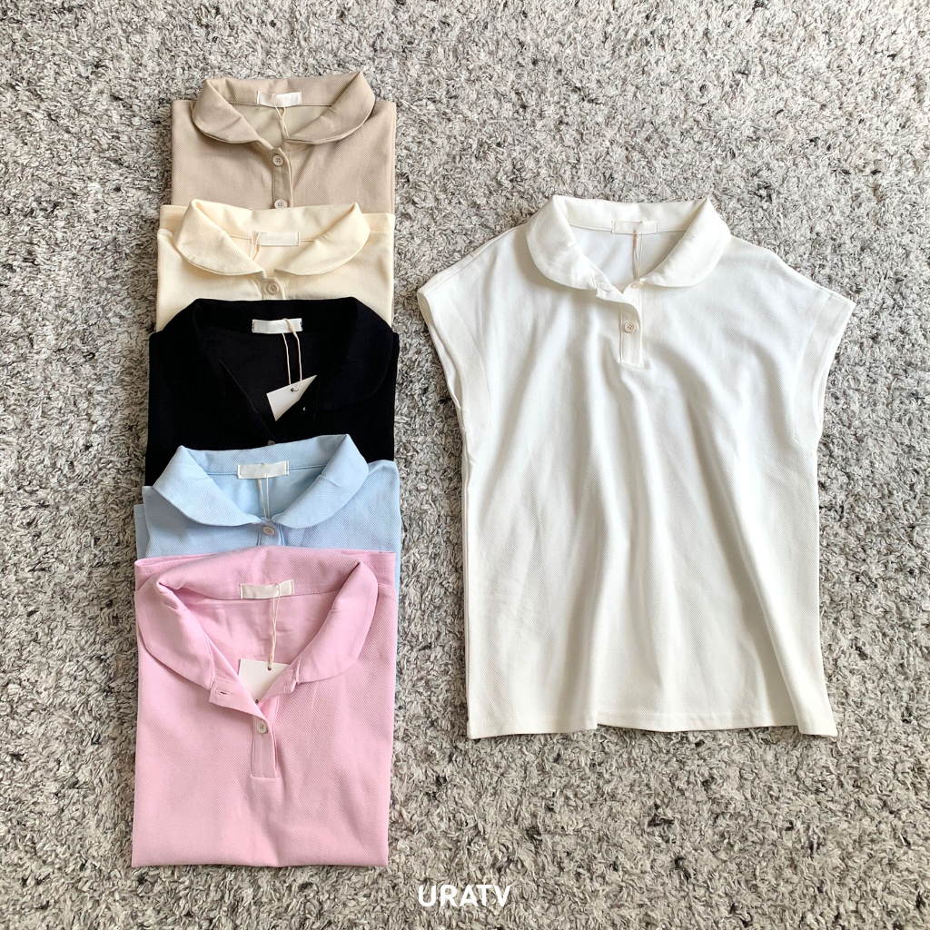 [ẢNH THẬT-CÓ SẴN] Áo cổ bẻ tay hến