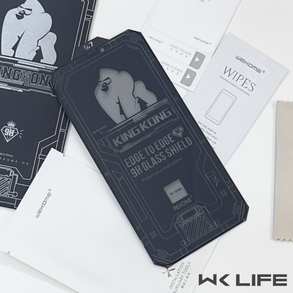 Cường Lực Chống Nhìn Trộm WK Kingkong | Full Màn Hình | Hàng Xịn Full Hộp Chính Hãng