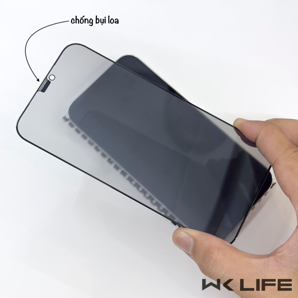 Cường Lực Chống Nhìn Trộm WK Kingkong | Full Màn Hình | Hàng Xịn Full Hộp Chính Hãng