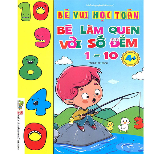 Sách - 8 cuốn Bé vui học toán - Dành cho trẻ từ 4 - 6 tuổi - tặng túi - AP