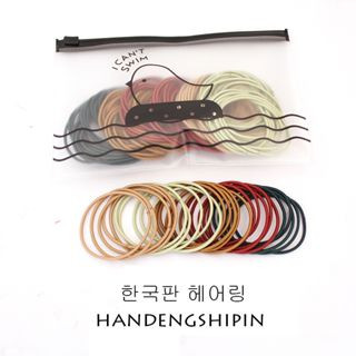 [SIÊU RẺ]100 Sợi Dây Thun Cột Tóc Đựng Trong Túi Zip