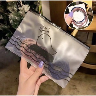 [SIÊU RẺ]100 Sợi Dây Thun Cột Tóc Đựng Trong Túi Zip